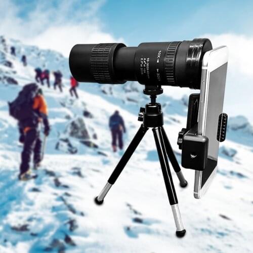 4K 10-300X40 Super Telephoto Zoom Monocular Telescope Portable Telescopio Camping Night Vision Telescope Astronomic Outdoor
