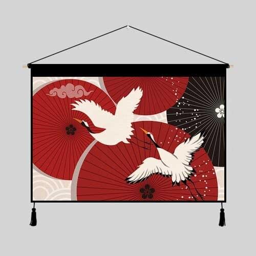 Home Kitchen Hotel Hall Scroll Canvas Painting Lobby Entrance Wall Mural Bedroom Hanging Posters