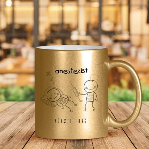Personalized Professional Anaesthetist Gilded Mug Cup