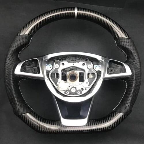 Customized Carbon Fiber Steering Wheel For Mercedes Benz A B C E GLE Class W176 W205 W246 C117 W218