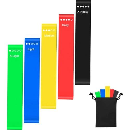 3 types Yoga Resistance Rubber Bands Fitness Exercise Gym Strength Training Pilates Latex Elastic Bands Indoor Equipment