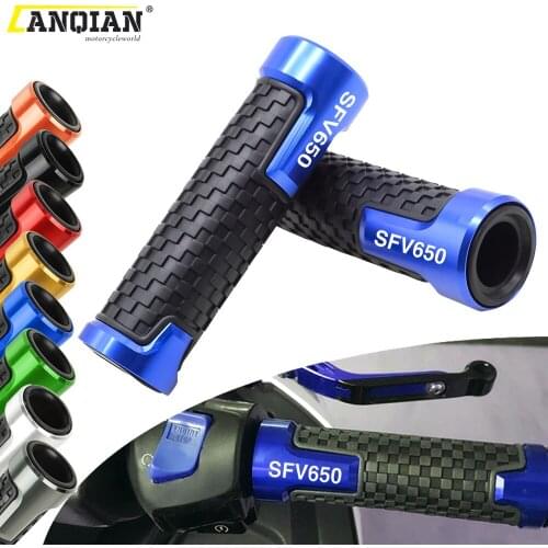 7/8" 22mm Motorcycle Accessories CNC Rubber Handlebar Grips Hand Bar Grip For Suzuki SFV650 GLADIUS SFV 650 2009-2016 2015 2014