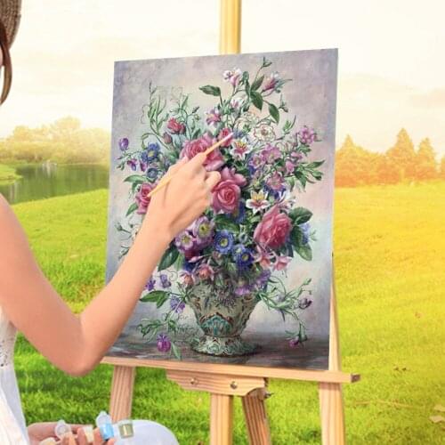 Flower Peony Icon Modern Painting By Numbers Kit Acrylic Paints 50*70 Picture By Numbers Photo Decorative Wholesale