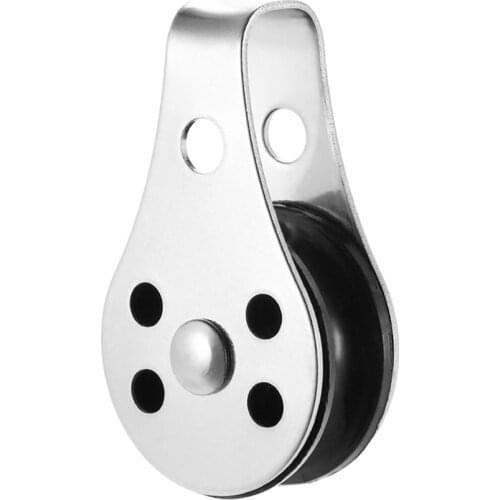 Stainless Steel Pulley Single Wheel Load Bearing Swivel Lifting Rope Pulley