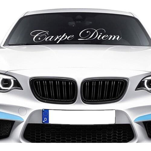 Stylish Carpe Diem Letters Design Car Vehicle Front Windshield Sticker Decals Decor Words Letter Car Stickers