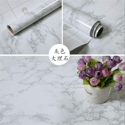 SUNICE Marble Self Adhesive Paper 60 X 300cm Granite Look Effect Contact Paper Decorative Self-Adhesive Film Protective