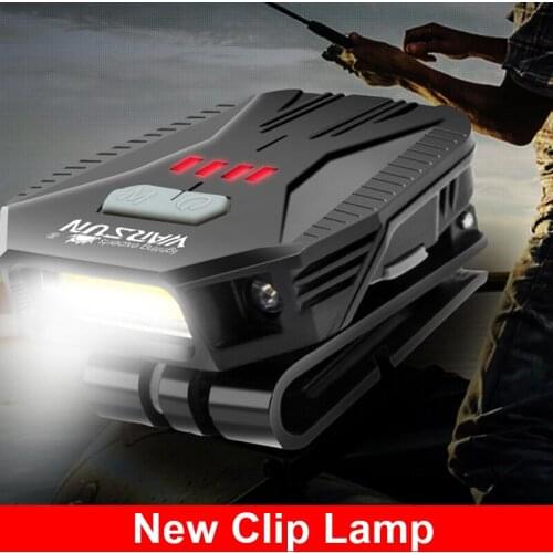 LED Cap Light Clip-on Lamp COB Hat Lamp Portable Rechargeable Waterproof Lamp Fishing Fliashlight Headlight