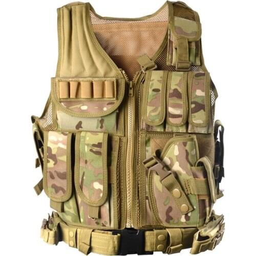 Tactical Bandolier Outdoor Camouflage Military Sports Wear Hunting Hiking Cambing Fishing Ammunition Bag Army Swat Molle Vest