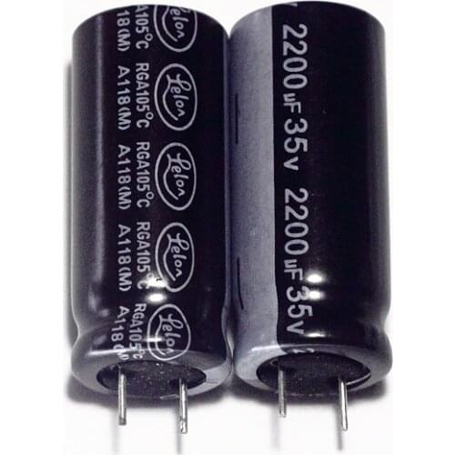 2200uF35v Taiwan Lilong Electrolytic Capacitor 13x30mm105 Degree High Temperature Luxury Electrolytic Capacitor