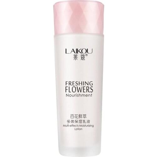 LAIKOU 125ml Cherry Blossoms Essence Moisturizing Lotion Shrink Pores Anti Aging Lifting Firming Wrinkle Remover Skin Care
