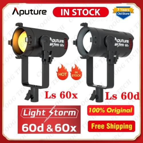 Instock Aputure LS 60X LS 60D Photography Lighting For Camera Video Photo Light 5600K Bi-color 2700K-6500K Studio Light pk Godox