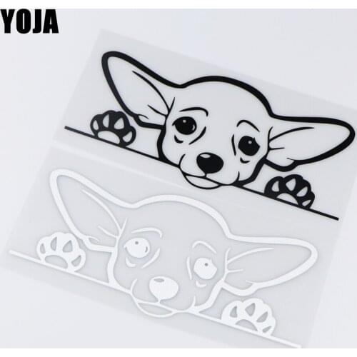 YOJA 20X9CM Creative Cartoon Vinyl Car Sticker Decal Decoration Lovely Animal Dog ZT2-0140