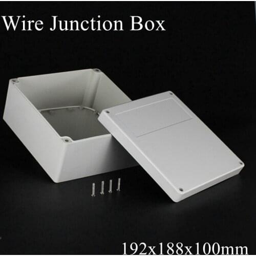 192x188x100mm ABS IP65 Waterproof Plastic Wire Junction Box Distribution Enclosure Project Case Electronic Terminal Instrument