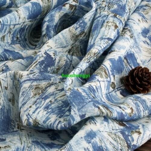 High quality special texture pure linen digital printing clothing fabric
