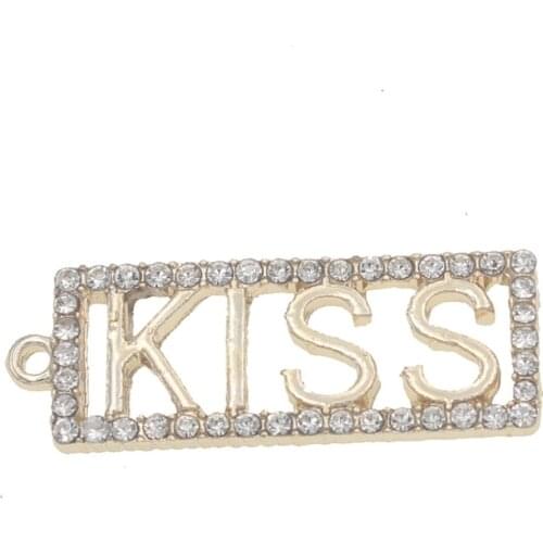 10pcs/lot 33mm Rhinestone Flatback Buttons Decorative for Crafts Diamante DIY Handicraft Embellishments