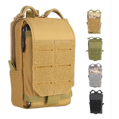 1000D Tactical Molle Pouch Waist Bag EDC Tool Bag Outdoor Men Vest Pack Purse Mobile Phone Bag Case Hunting Compact Bag