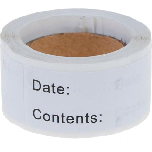 125pcs Food Storage Labels Refrigerator Freezer Labels Adhesive Label