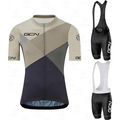 2021 GCN Cycling Jersey Set MTB Uniform Bike Clothing Ropa Ciclismo GCN Bicycle Wear Clothes Men Short sports Maillot Culotte