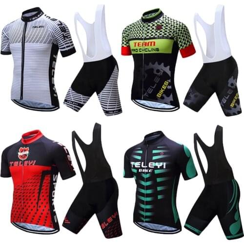 2021 Pro Gel Pad Cycling Jersey Set Men Short Suit Bicycle Clothing Mtb Bike Clothes Maillot Sports Dress Outfit Wear Team Kit