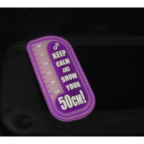 3D PVC Rubber Patch Keep Calm And Show Your Throw Stick Velcro Armband Morale Military Enthusiasts Patches For Clothes Backpack