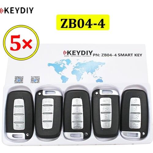 5PCS/LOTUniversal ZB04-4 KD Smart Key Remote for KD-X2 Car Key Remote Replacement Fit More than 2000 Models