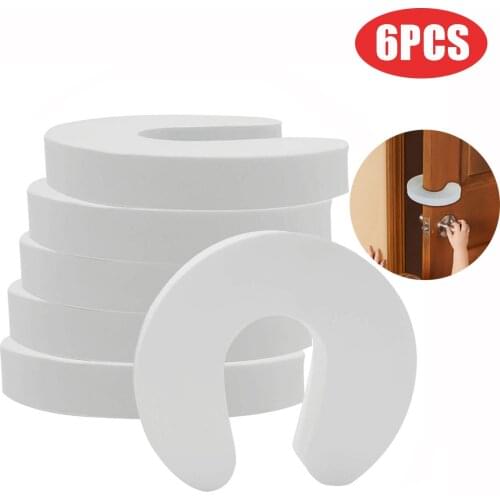 6PCS Doorways Gates Decorative Door Baby Care Soft Reusable C Shaped Door Safety Finger Guards For Cabinet Drawer Door #10