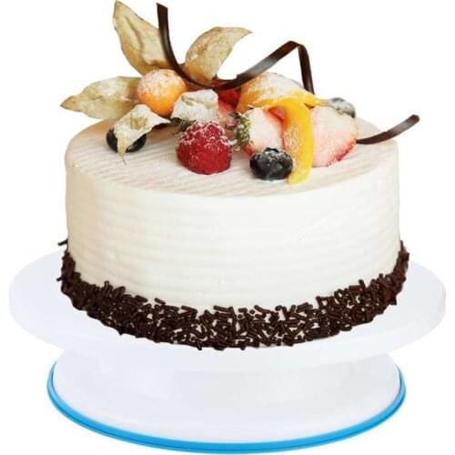 6Pcs/Set Kitchen Cake Decorating Turntable Cake Rotating Display Stand with Scraper DIY Tool Cake Turntable