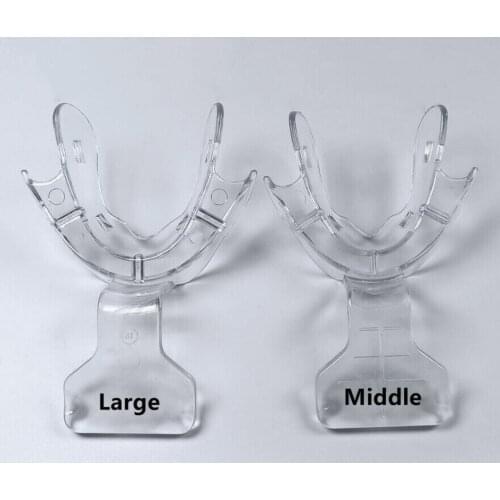 6pcs Clear Dental Frame Cut Back FCB Impression Tray Mandibular Denture Autoclave 134