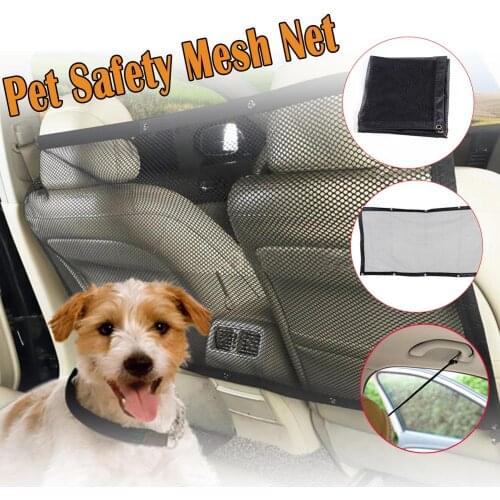 Car Pet Barrier Mesh Dog Car Safety Travel Isolation Net Vehicle Van Back Seat