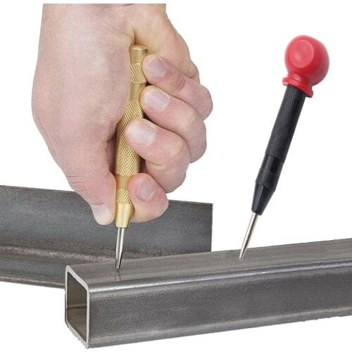 Drill Bit Center Pin Punch Automatic Punching Glass Metal Woodworking Tool Electric Tools Metal Drills Spring Loaded Dent Marker
