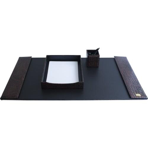 CORDAYS - Deluxe Handcrafted 3 Piece Vegan Desk Set