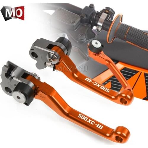 For 500XC-W 500XCW 2012-2013 500 XC-W XCW 2014-2016 2015 CNC Pivot Brake Clutch Levers Motorcycle Dirt Bike Motocross