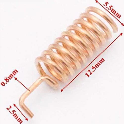 Gsm 915MHz Copper Helical Antenna 12.5mm 2.15dBi Remote Control for Arduino Raspberry high quality factory outlet 100pcs