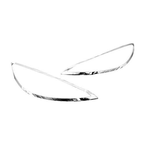 Car Styling Chrome Front Head Light Cover Trim For Peugeot 408