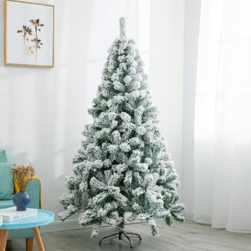 Artificial White Snow Christmas Tree Ornament Adornment Desktop Decoration Shopping Mall Hotel Home Party Supplies