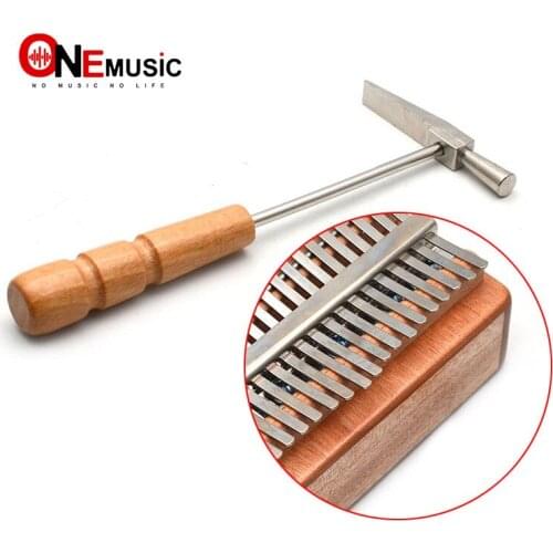 Kalimba Tuning Hammer Wooden Handle Metal Tuning Hammer For Thumb Piano Portable Tuning Hammer For All Size Thumb Piano
