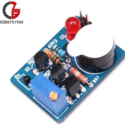 DIY Kit Temperature Alarm Electronic Temperature Controller Sound Light Alarm Suite ICSK061A Thermal Buzzer Thermistor