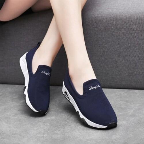 Women casual shoes summer fashion brand breathable canvas Sneakers shoes lazy slip-on women shoes women flat espadrilles