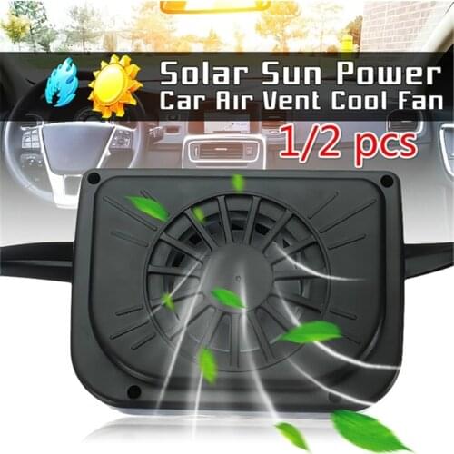 Air Vent Cooling Fan Cooler Radiator Air Conditioner Ventilation Car Solar Exhaust Fan Solar Powered Car Window Windshield Auto