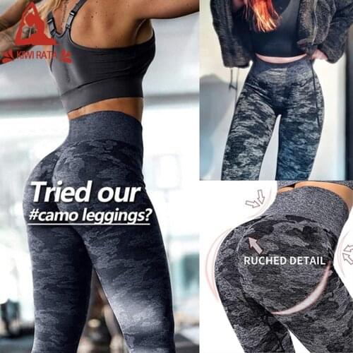 KIWI RATA Women Scrunch Butt Yoga Pants High Waist Sport Workout Leggings Trousers Tummy Control Tights gym Fitness Running Pant