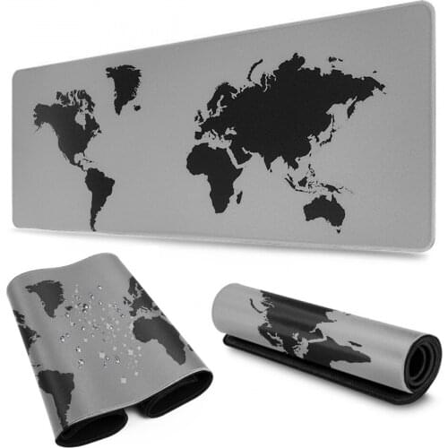 ZUOYA Hot Sell Extra Large Mouse Pad Old World Map Gaming Mousepad Anti-slip Natural Rubber with Locking Edge Gaming Mouse Mat
