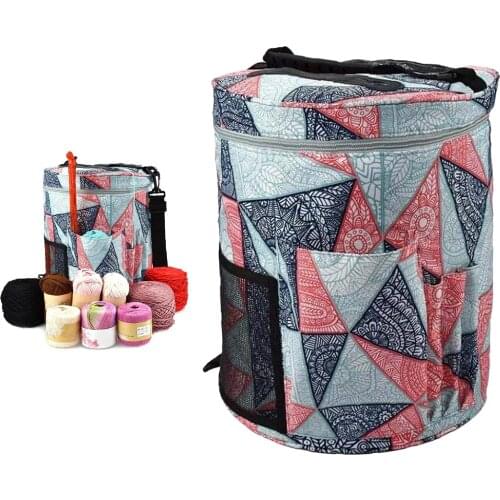 Empty Knitting Bag Portable Knitting Yarn Storage Tote Knitting Yarn Organizers Household Sewing Accessories