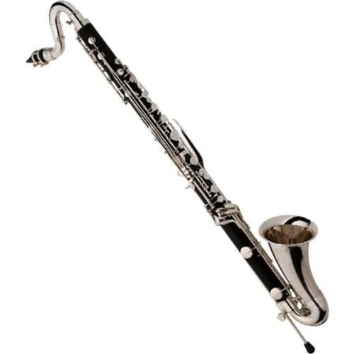 High grade Nickel plated LOW E Tone Bb Ebonite body 19 Key Bass clarinet