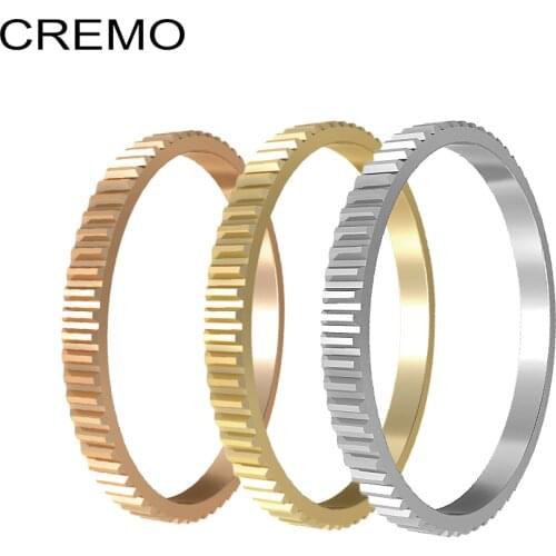 Cremo Interchangeable Rings Women Stackable Gear Combination Girls Set Ring Female Machinery Bague Acier