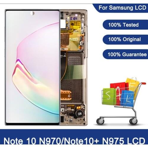 LCD For Samsung Galaxy Note 10 N970F N9700 LCD Display Touch Screen Digitizer For Samsung Note10+ Note 10 Plus N975 N9750/DS LCD