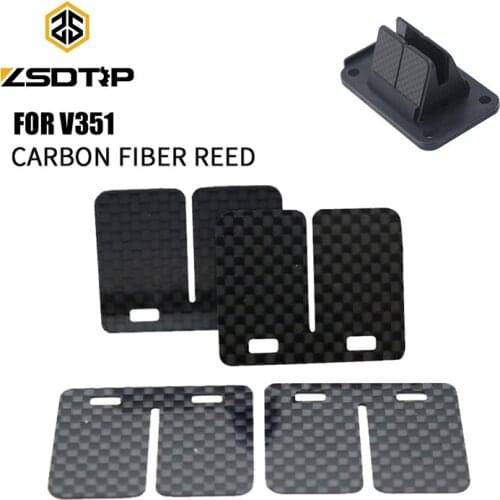 ZSDTRP V351B Carbon Fiber Motorcycle Motocross Dit Pit Bike Flex Dual Stage Intake Reed Valve Pedal For KTM 65SX Thru 2008 Race