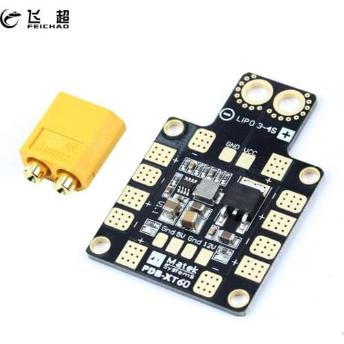 1pc FEICHAO PDB-XT60 3A PDB Distribution Module XT60 with Double BEC 5V/2A 12V/0.5A for FPV Drone