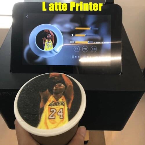 Evebot 3d Latte Machine Coffee Printer Automatic Full-Touch Operation DIY Printing Photo printer On Food like Cake Bread Coffee