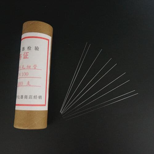 500pcs/box 80mm to 200mm Glass Melting Point Capillary Tube 0.9-1.1mm Both Open Ends