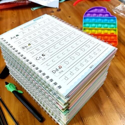 8 Books/sets of Childrens Addition and Subtraction Learning Mathematics Sank Magic Practice Copybook Handwriting Exercise Book